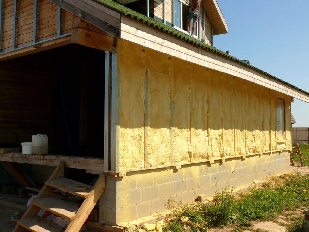 Утепление стен деревянного дома снаружи