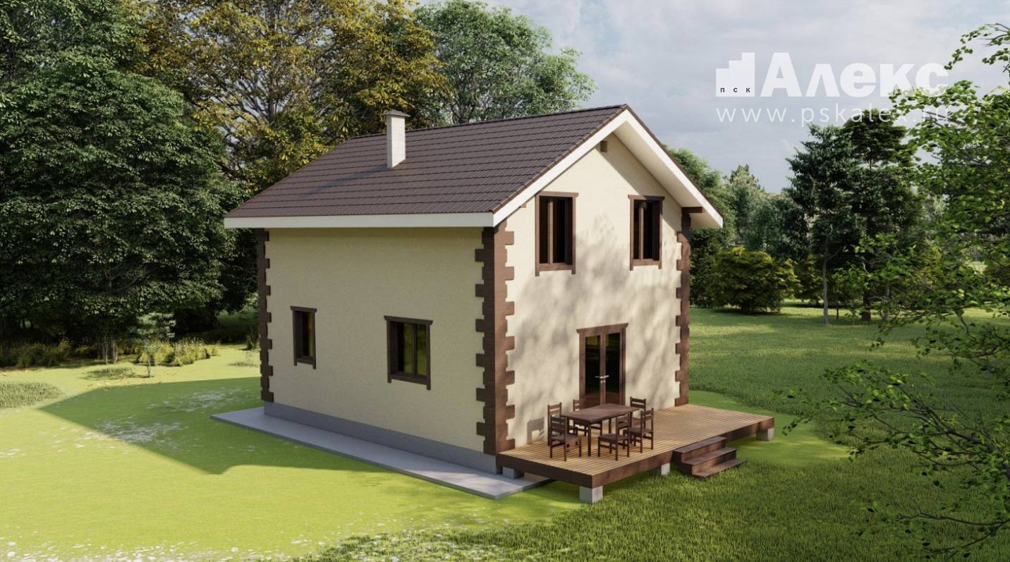 Проект дома из газоблоков БА-10.23 - строительство под ключ в Перми ...