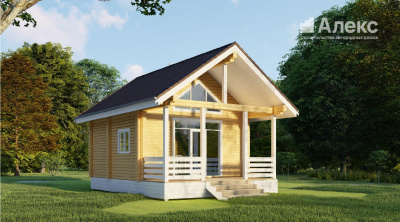 Дачный дом с баней П-75.25