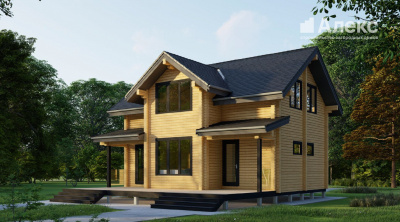 Дом-баня из бруса для постоянного проживания