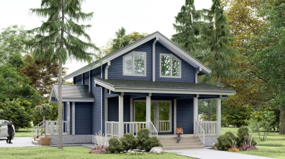 Дом из профилированного бруса П 52.25